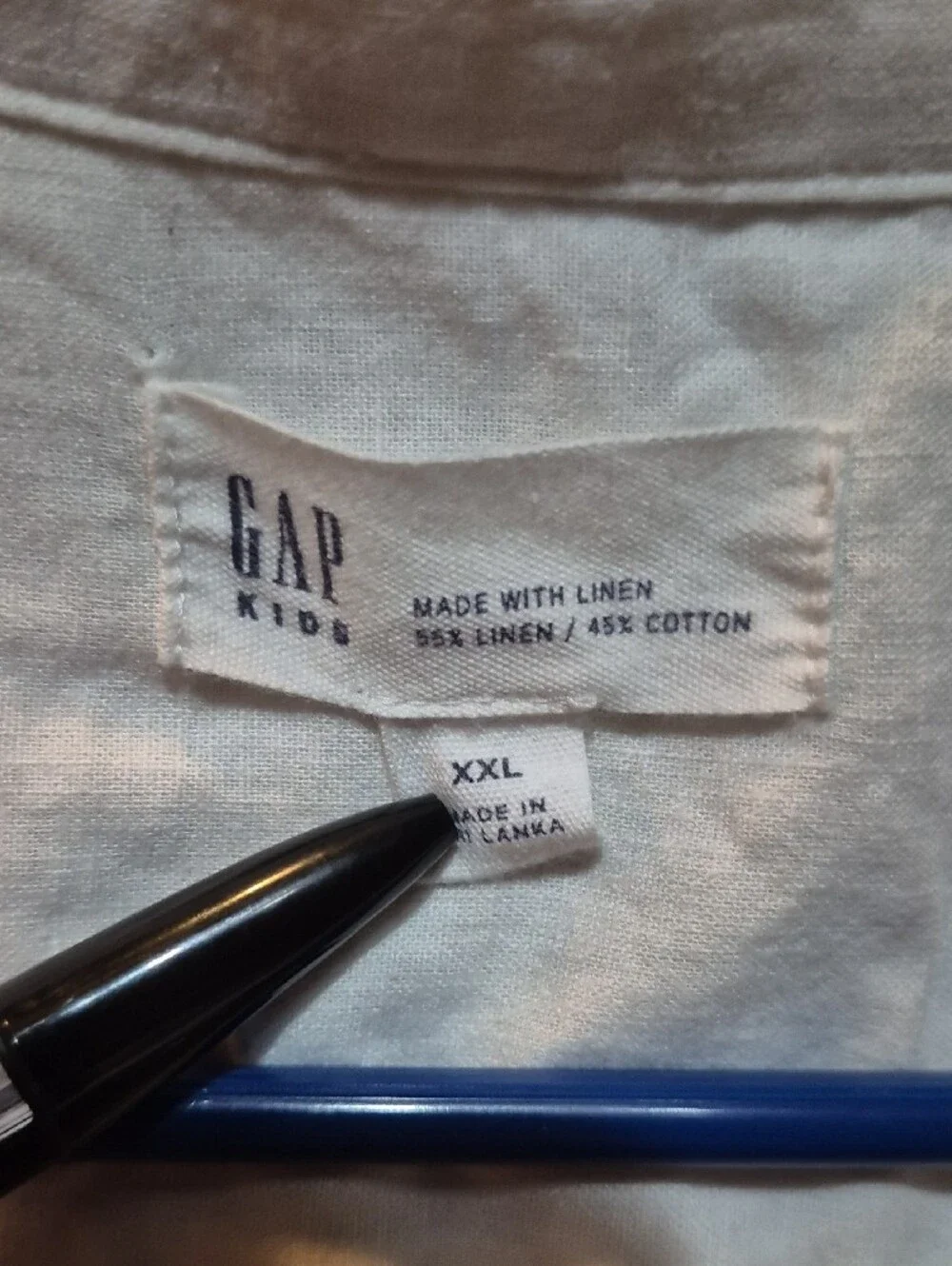 GAP White Short Sleeve Button Down Shirt
